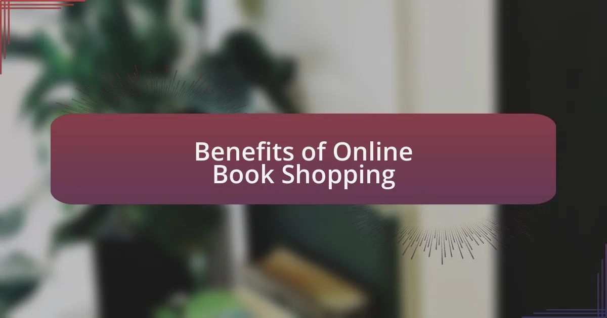 Benefits of Online Book Shopping