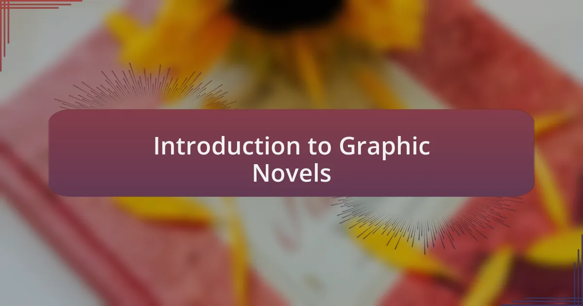 Introduction to Graphic Novels